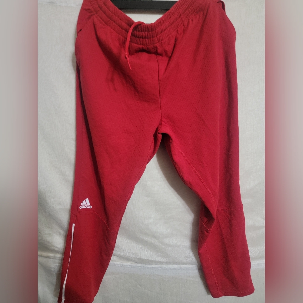 Adidas Kids Red Jogger Pants